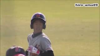 《中学硬式》【野村謙二郎杯】   和泉至徳選手（東岡山ボーイズ）【タイムリー２ＢＨ】