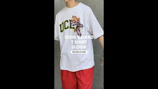 【フリークスストア】サインボードTシャツ 3 LOOK