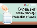 Evidence of Chemical Change – Production of a Gas