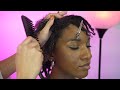 asmr curly hairstyle transformation with extensions styling for volume u0026 elegance soft spoken