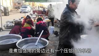 咸阳农村过喜事，带大家看流水席上正宗的过事饸饹，回味无穷