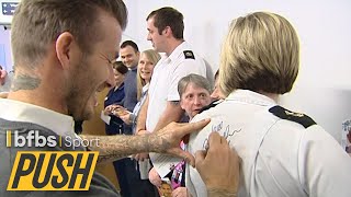 David Beckham Visits Injured Military Personnel In Hospital | PUSH