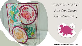 FunFoldCard (2-4-6-8)  Aus dem Ozean - Anleitung - Stampin'Up!® InstaHop