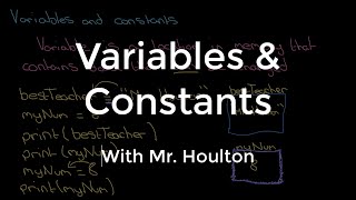 2.2.1 Variables and Constants - Revise GCSE Computer Science