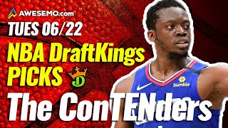 DRAFTKINGS NBA DFS PICKS TODAY | Top 10 ConTENders Tue 6/22 | NBA DFS Simulations