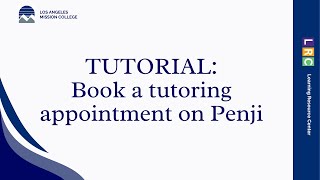 TUTORIAL: Schedule a tutoring appointment on Penji