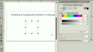 Inkscape mini tutorial - transparent spheres