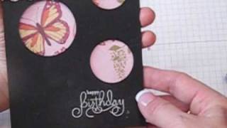 Stampin' Up Circle Punch Card with Heat Embossing