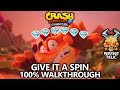 Crash Bandicoot 4 - 100% Walkthrough - Give It a Spin - All Gems Perfect Relic