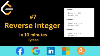 Reverse Integer - Leetcode 7 | Python | Hindi