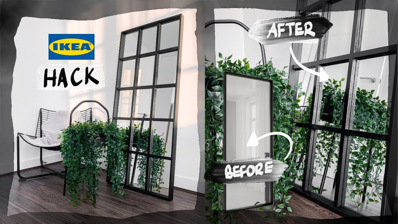 Easy Diy Industrial Grid Mirror Ikea Hack