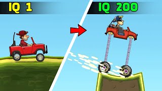 Hill Climb Racing 2 - IQ players level from 0 to 200 (WHICH IS YOURS?)