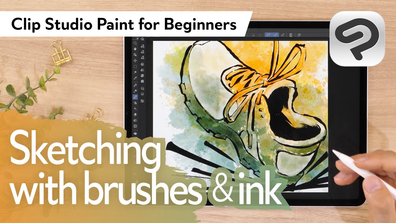 Sketching With Brushes & Ink | Clip Studio Paint For Beginners - YouTube