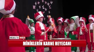 MİNİKLERİN KARNE HEYECANI