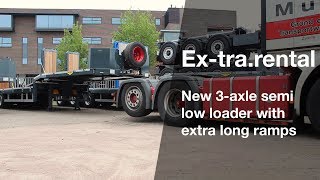 Broshuis semi low loader with ramps for ex-tra.rental