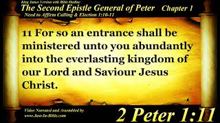2 Peter Chapter 1 - Bible Book #61 - The Holy Bible KJV Read Along Audio/Video/Text