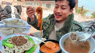 My type Soup MOMO wow, Keema Noodle Yum Yum |  Pokhara