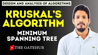 Kruskal Algorithm for Minimum Spanning Tree || GATECSE || DAA