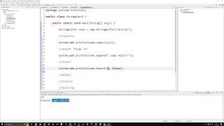 Programmieren in Java 1: Video 32 | StringBuffer