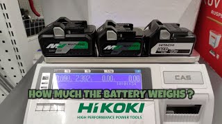 How much Hitachi / Hikoki battery weighs ?