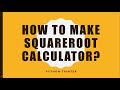 How to make square root using Python tkinter?