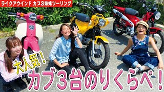 いま大人気のカブ３種類を乗り比べ！カブ３姉妹ツーリング② #CT125 #ハンターカブ  ＃スーパーカブ ＃クロスカブ