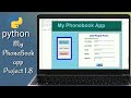 Python project GUI, MyPhoneBook app - 9 -Add record in table