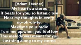Gym Class Heroes ft Adam Levine - Stereo Hearts (Lyrics on screen)