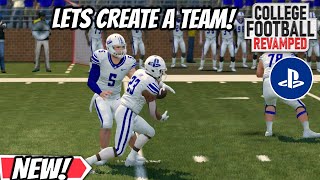 How to create a team in NCAA 14 College Football Revamped!