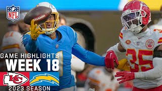Kansas City Chiefs vs. Los Angeles Chargers | 2023 Week 18 Game Highlights