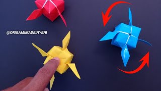 How to make a paper FLYING POP IT No glue, easy origami