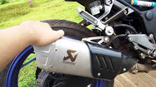 รีวิวปลายท่อ Akrapovic GP r1m สลิปออน Z250 กับข้อดีขอเสีย