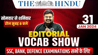 The Hindu Editorial Analysis | 31 Jan Vocab For All Govt Exams | The Hindu Vocabulary by Bhragu Sir