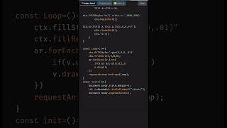 Create Shrinking Animation with HTML Canvas | HTML5 Canvas Tutorial #shorts #coding #JavaScript