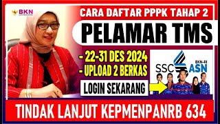 🔴 PANDUAN DAFTAR PPPK TAHAP 2 BAGI PELAMAR TMS