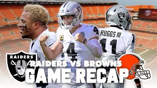 Las Vegas Raiders vs Cleveland Browns: Week 8 Game Recap | Just WIN Baby