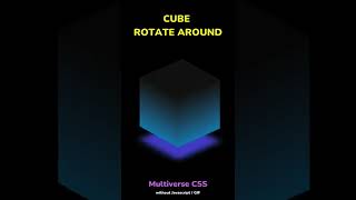 Tutorial : Cube // Multiverse CSS without Javascript, Gif #shorts #tutorial #css
