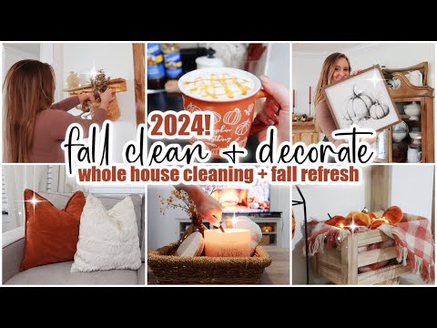 2024 LIMPIEZA Y DECORACIÓN DE OTOÑO // limpieza completa de la casa + orden + renovación de otoño // motivación de limpieza