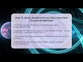 How To Write JavaScript Array One-Liners With Functional Methods? - JavaScript Toolkit