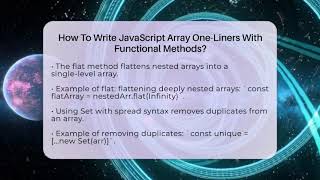 How To Write JavaScript Array One-Liners With Functional Methods? - JavaScript Toolkit