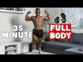 35 MINUTE TOTAL BODY DUMBBELL WORKOUT | BUILD MUSCLE AND BURN FAT | FITBEAST PHYSIO BAND WARMUP