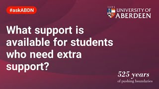 What Support is Available for Students who Need Extra Support? | #askABDN