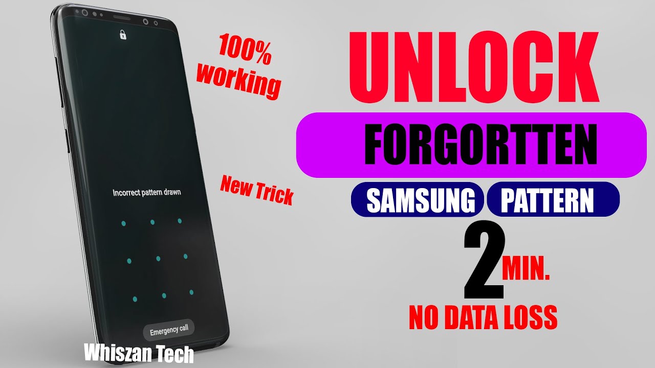 HOW TO UNLOCK FORGOTTEN SAMSUNG PATTERN-NO DATA LOSS - YouTube