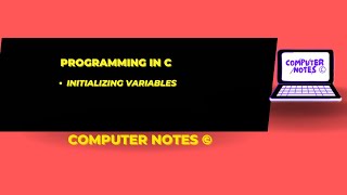 INITIALIZING VARIABLES | Full Video in Description | Programming in C #computerscience #bca