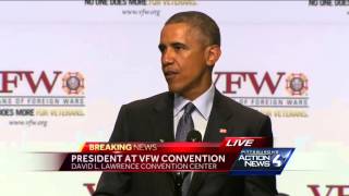 Full video: Obama speaks at VFW Convention in Pittsburgh