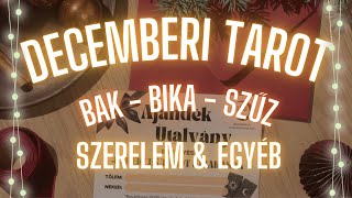 ✨ Bak, Bika, Szűz December havi tarot ✨ szerelem ❤️ pénz 💸  egyebek ✨ Mit hoz ez a hónap? ✨