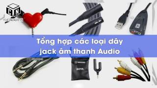 Tổng hợp các loại dây, jack âm thanh Audio 3.5, 6.3mm