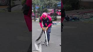 Tutorial sambung selang dengan nozzle #shorts #firefighter
