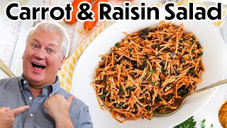 INCREDIBLE SIDE: Carrot Raisin Salad with Curry Dressing