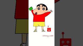 Draw Shinchan using coding.